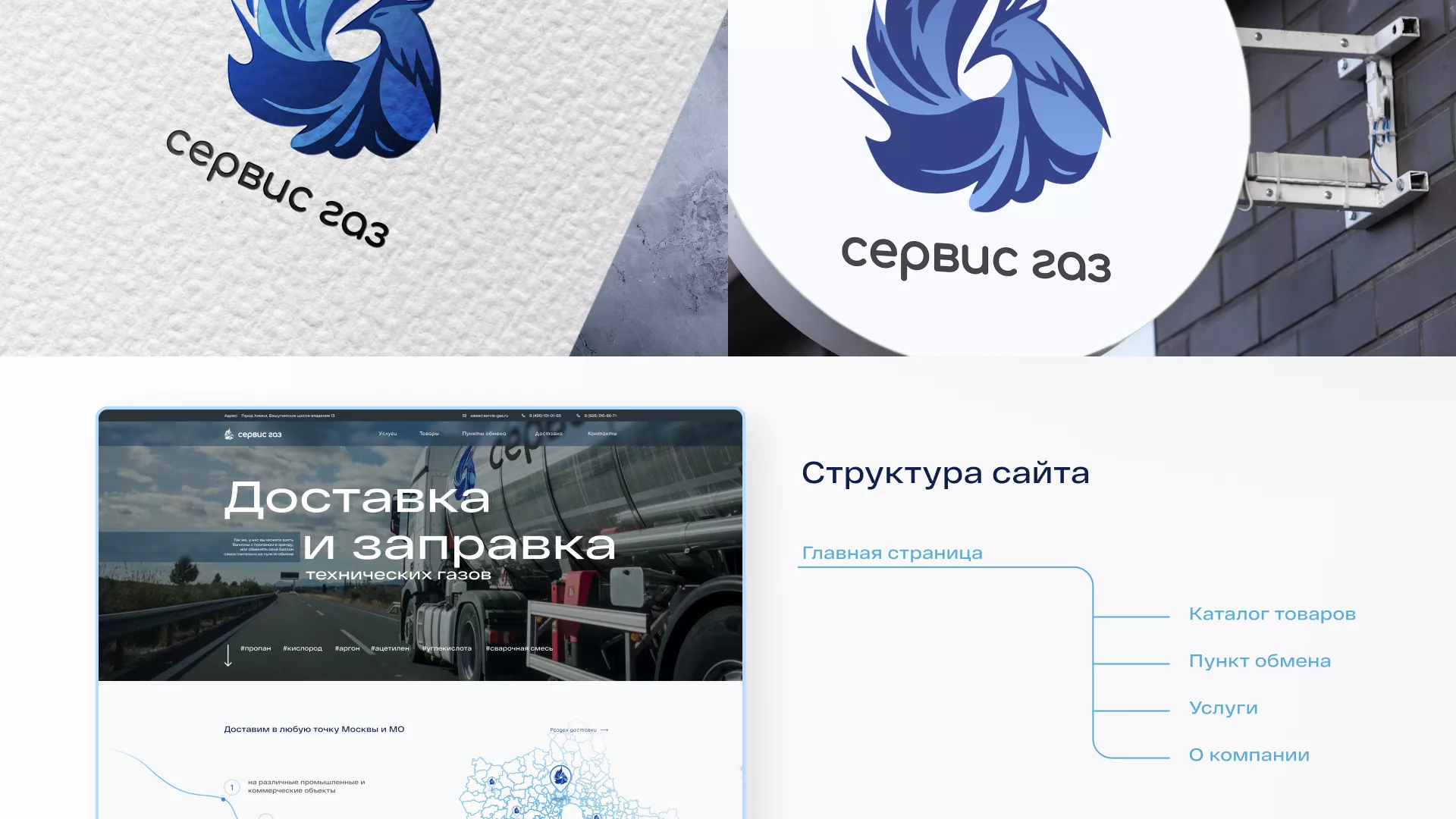 Создание сайта компании «Сервис газ» в Белёве