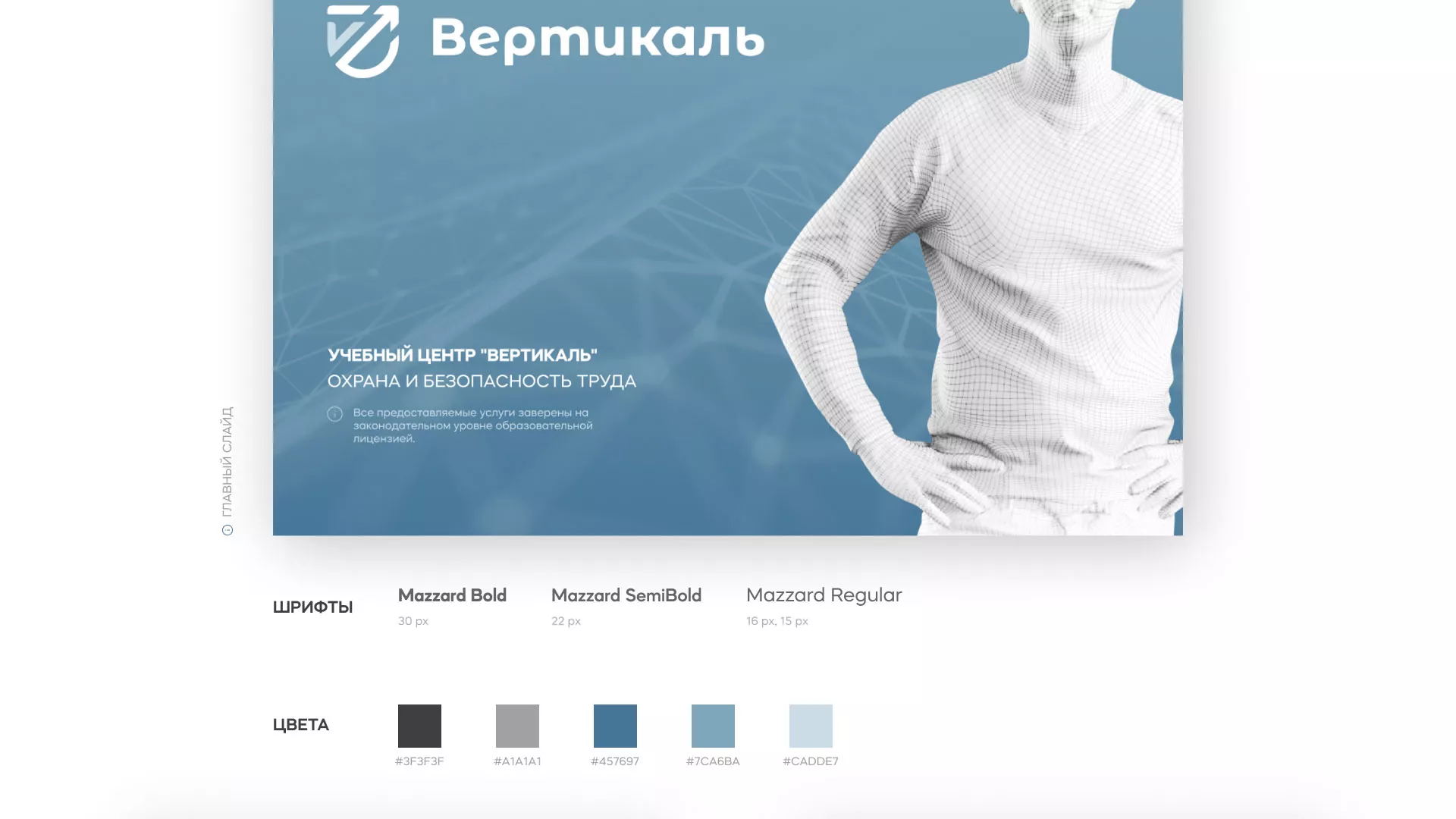 Разработка презентации для учебного центра «Вертикаль» в Белёве