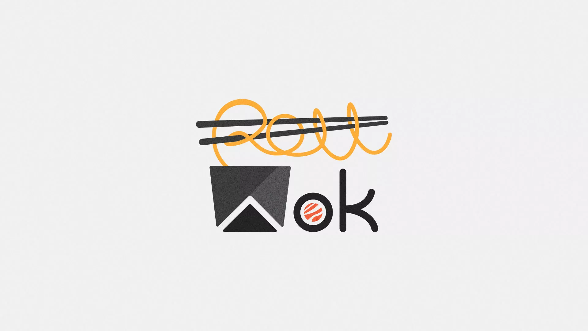 Разработка логотипа суши-бара «Roll Wok Club» в Белёве