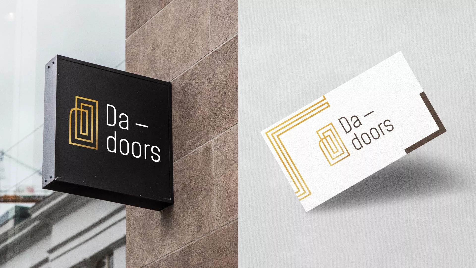 Разработка логотипа для компании «DA-DOORS» в Белёве